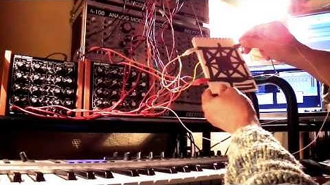 Controlling two Doepfer Dark Energy with a paper circuit