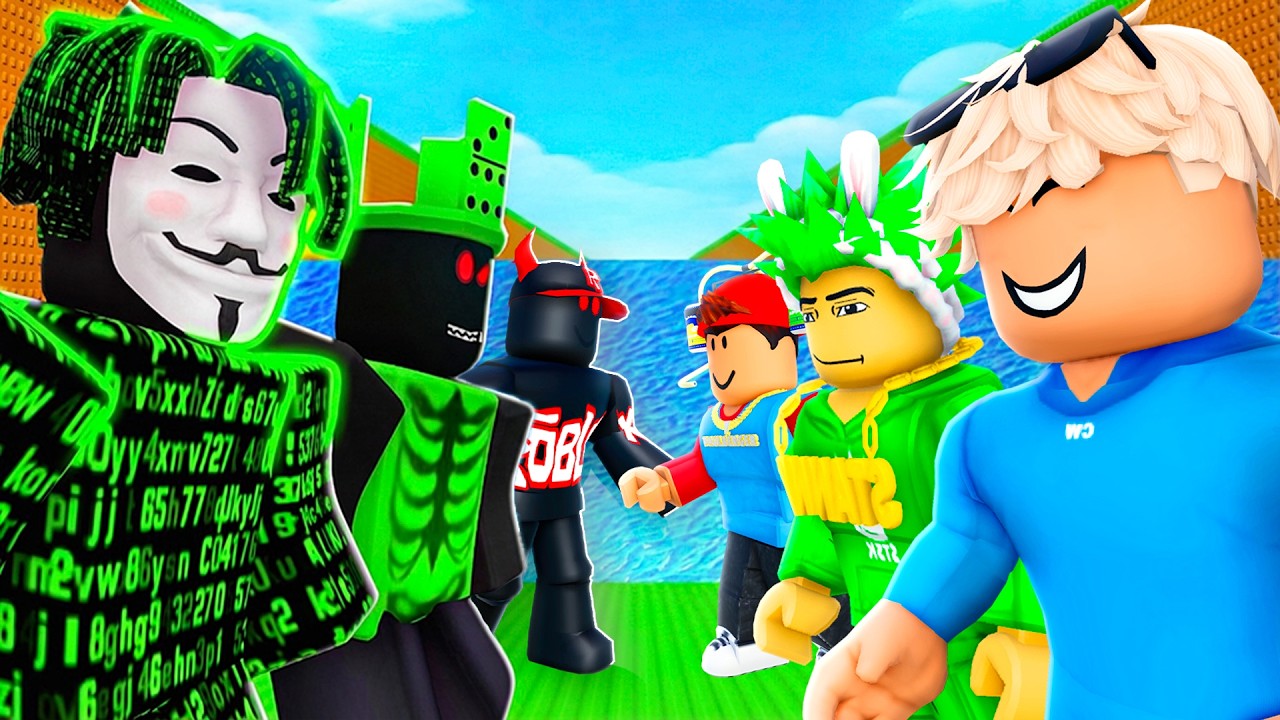 YOUTUBER vs HACKER in Escape Tsunami For Brainrots!