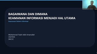 Bagaimana dan Dimana Keamanan Informasi menjadi hal utama | Keamanan Sistem Informasi 