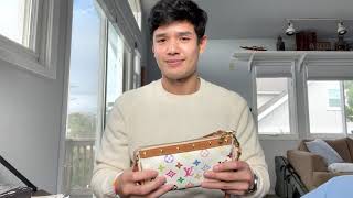 Louis Vuitton Multicolore Pochette Accessoires - what fits and how I wear  it 