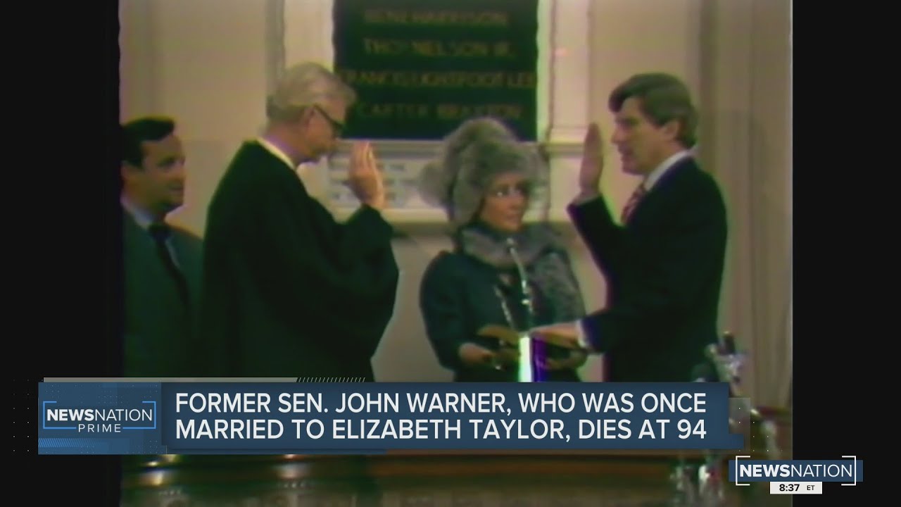 Former US Sen. John Warner of Virginia dies at 94