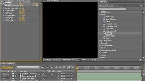 Adobe After Effects CS4 Tutorial 111 - Audio Effects