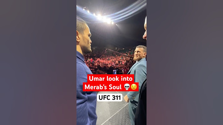Umar looks deep into Merab’s soul… 💀😟🙏🏼 UFC 311