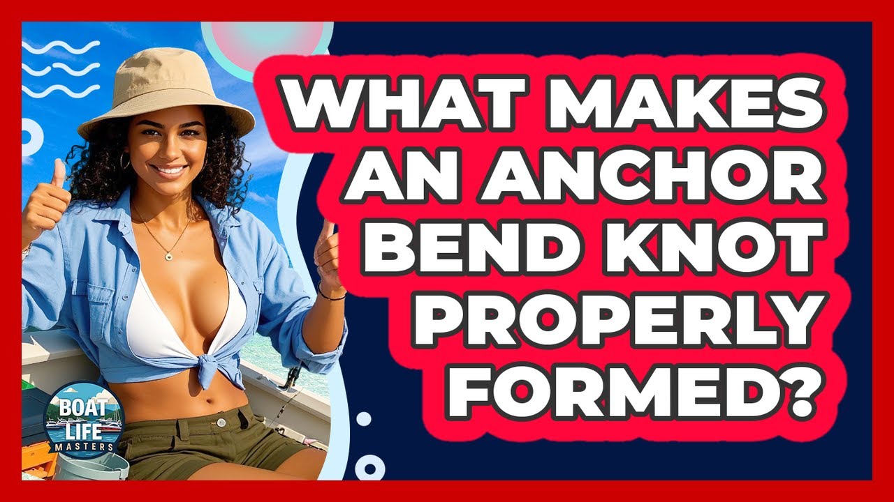 What makes an anchor bend knot properly formed?