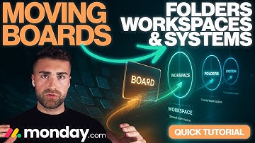 Borden verplaatsen naar mappen, werkruimten en systemen uitgelegd in Monday.com | Snelle tutorial...
