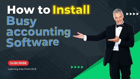 1. How to install busywin | Install busy accounting software