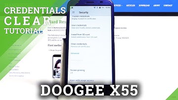 How to Clear Credentials in DOOGEE X55 - Remove All Certificates