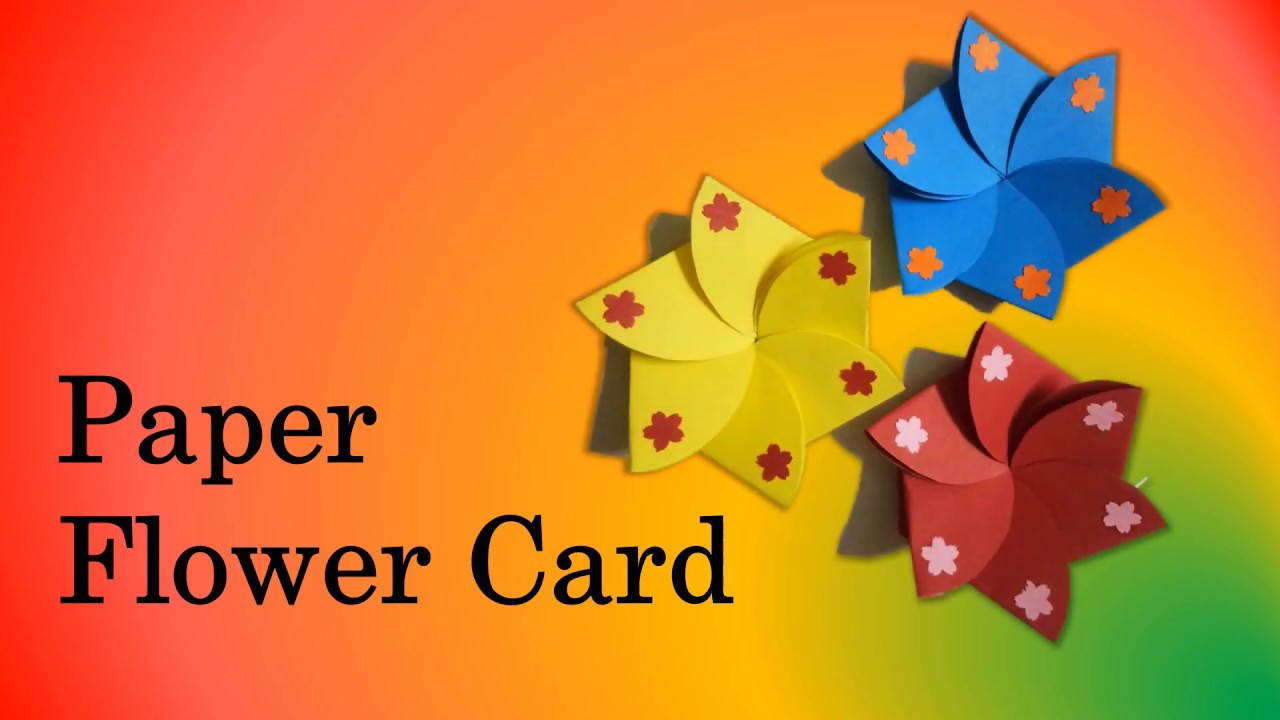 flower envelope cardpaper flower card youtube