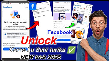Facebook Account Locked How To Unlock take a video selfie Facebook account unlock kaise kare?