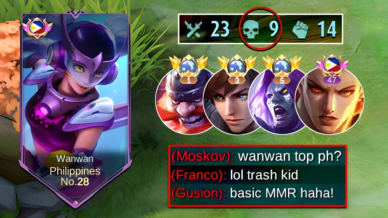 TOP PHILIPPINES WANWAN INTENSE GAME!! vs. GLOBAL META HEROES FULL COUNTER! ( Who Win?!! )