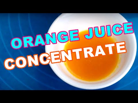 Orange Juice Concentrate Home Made