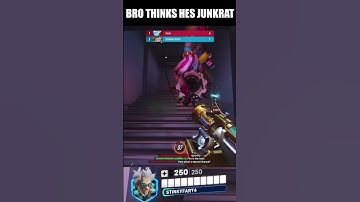 BRO ACTUALLY THINKS HES JUNKRAT 💀#overwatch #overwatch2 #junkrat #overwatchclips #gaming