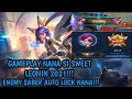 GAMEPLAY NANA SI SWEET LEONIN 2021 ENEMY SABER AUTO LOCK NANA 