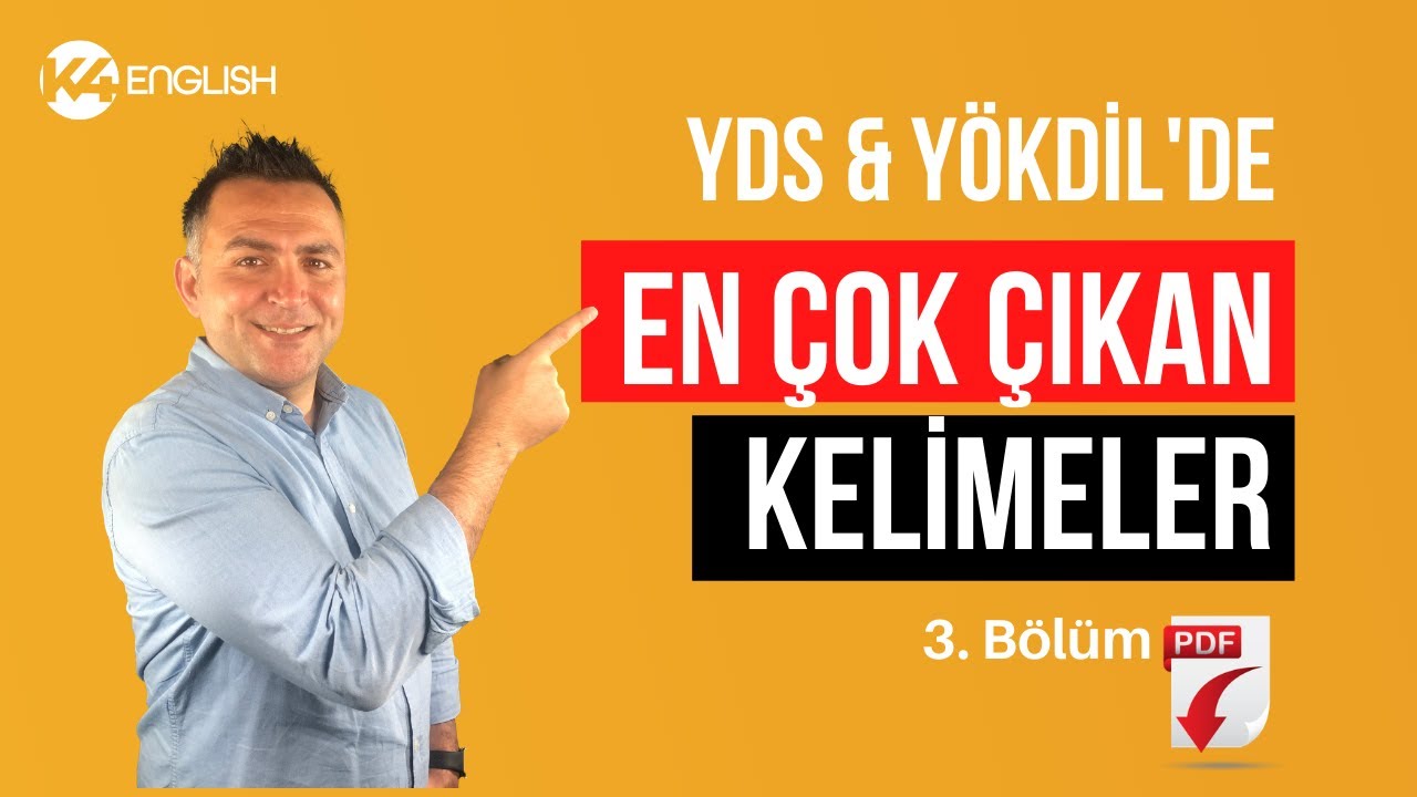 YDS - YÖKDİL'de EN ÇOK ÇIKAN KELİMELERE HAKİM OL! KELİME EZBERLEME ☝️