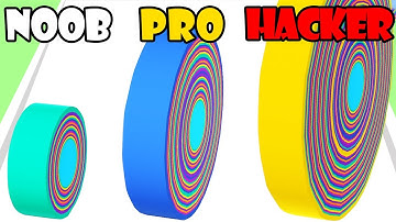 NOOB vs PRO vs HACKER in Peel Runner 3D