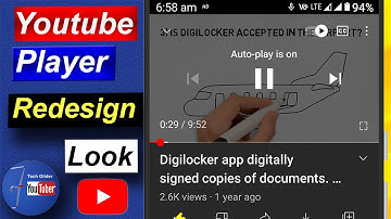 Youtube app Video Player Redesign, new playback and gesture controls revamp mobile phone android app