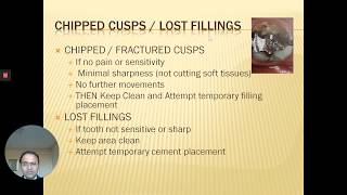 7 May, 2020   Managing chipped cusps or lost fillings at home