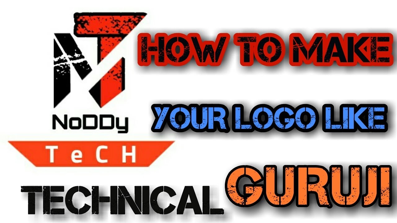 Make your logo like TECHNICAL GURUJI - YouTube