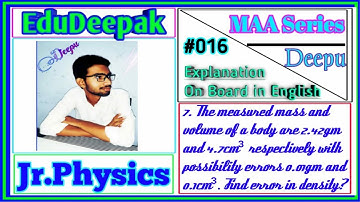 Units and measurements related problem edudeepak