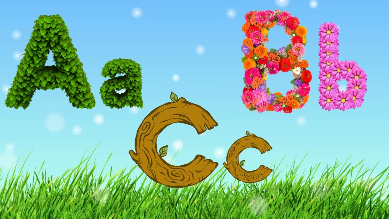 Nature Abc Rocks Nature ABC Song | Learn Uppercase & Lowercase Letters with Leaves ...