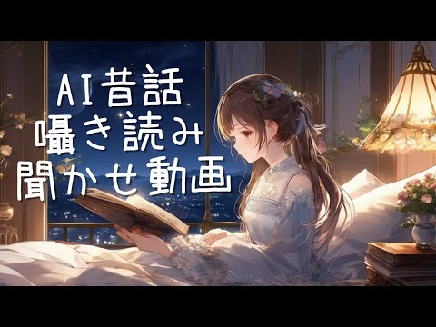 【ASMR風】AIが考えた昔話を囁き読み聞かせしてもらう動画｜ Video of sleeping surrounded by positive words