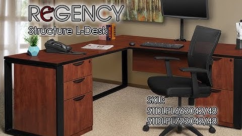 Regency Structure Corner L Desk with Wood Pedestal Drawer - Assembly Instructions