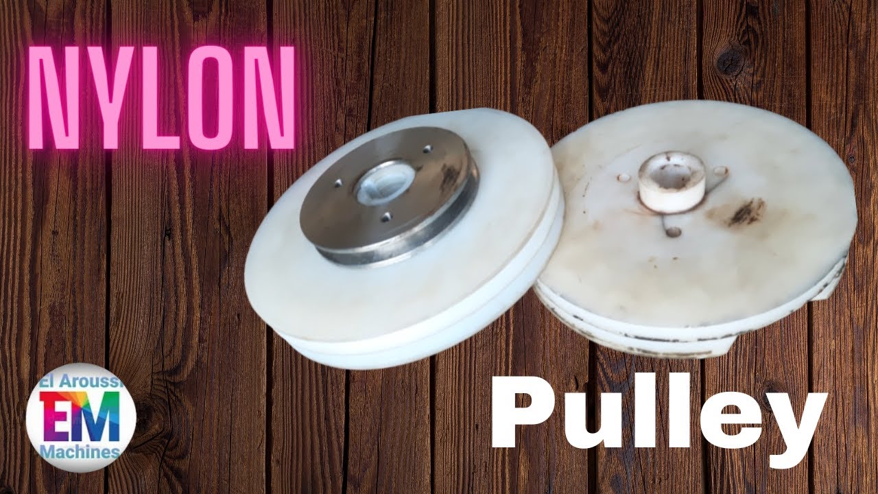 lathe mettal How to make Pulley Nylon /Turning machine YouTube
