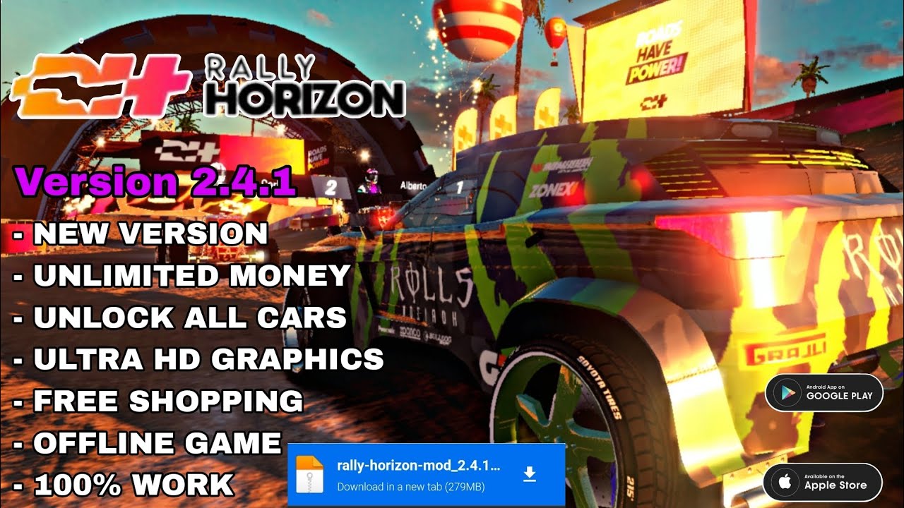 Rally Horizon Mod Apk V2 4 1 Unlimited Money Unlock all cars New Rally Horizon Mod Apk V2 4 1 Unlimited Money Unlock all cars New