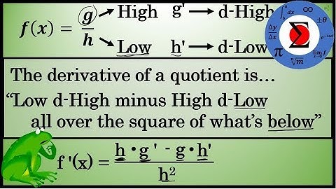 The Quotient Rule Rhyme - An Easy Way to Remember the Quotient Rule for Differentiation