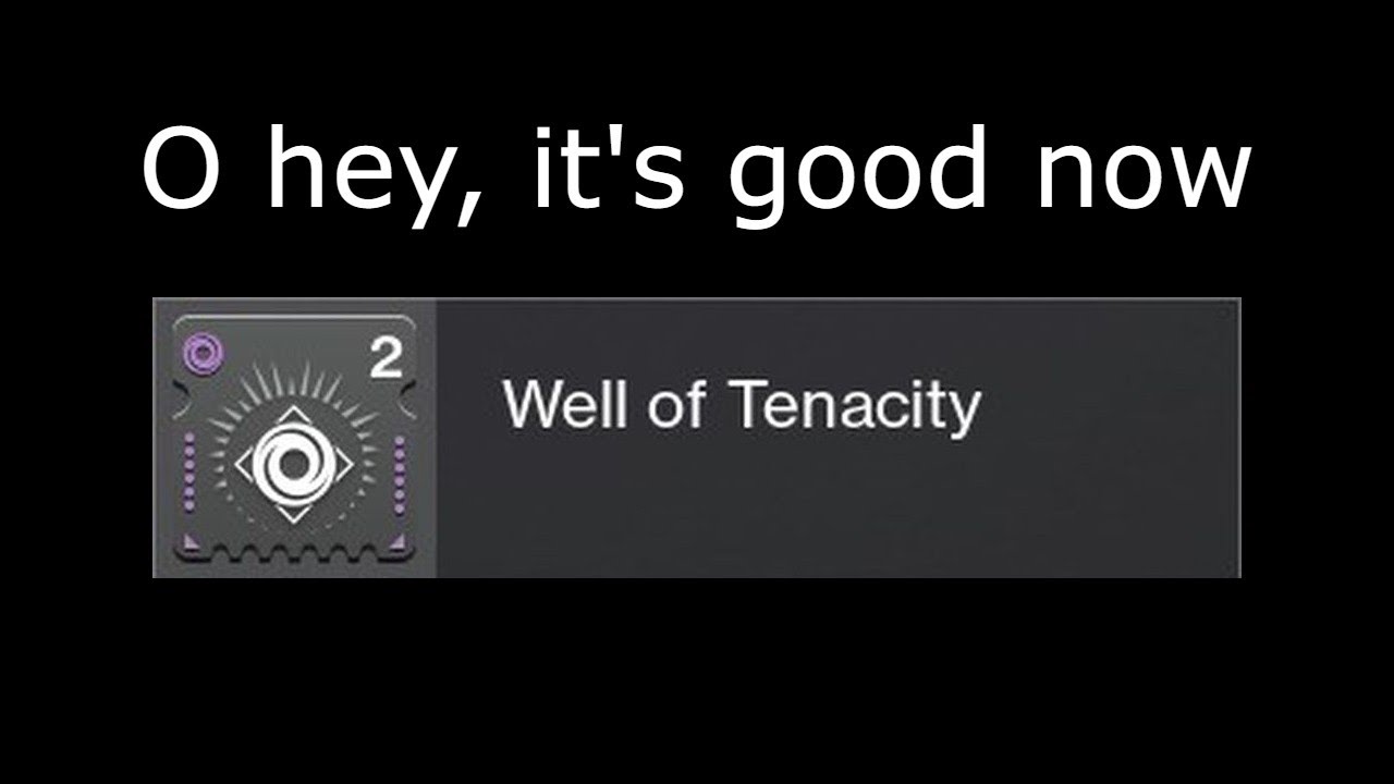 Well of Tenacity buff in 10 seconds