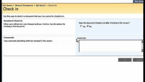 SharePoint Shepherd 2007 - Check In Documents On A Team Site