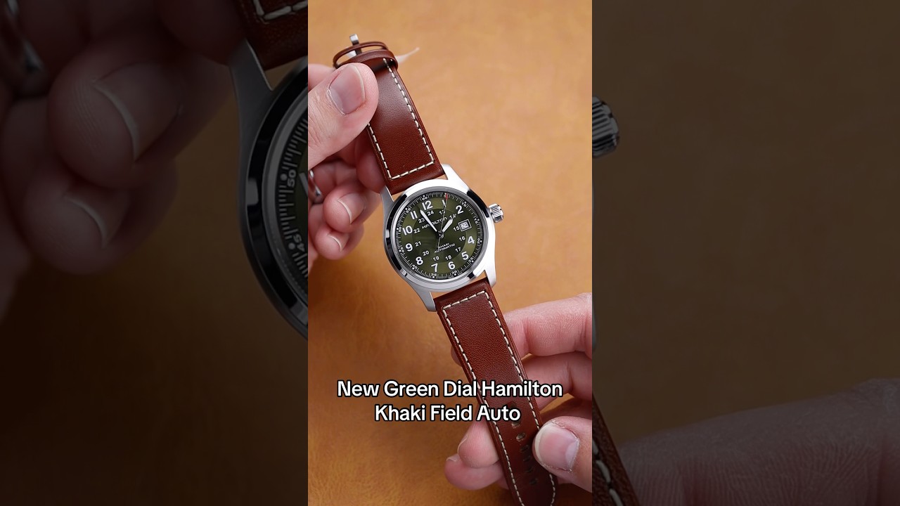 New Hamilton Khaki Field Auto with Green Dial! 42mm or 38mm available at Right Time! 