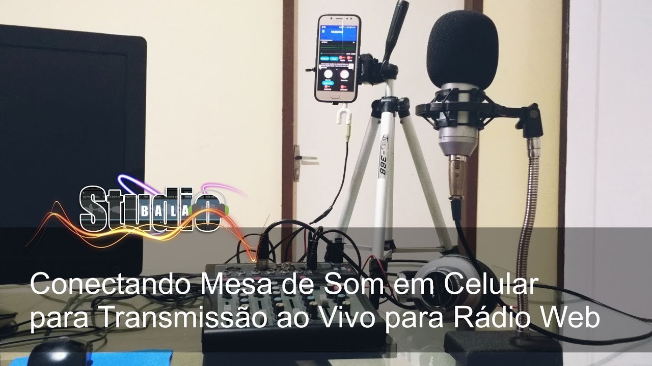 Conectando Mesa de Som em Celular para Transmissão ao Vivo para Rádio Web