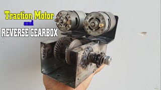 Build a Traction and Reverse Gearbox using Two 775 Motor