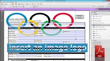 How to add or insert an image logo in your existing pdf file using adobe acrobat pro
