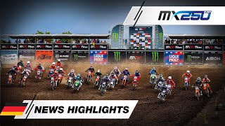 News Highlights | EMX250 Race 1 | Liqui moly MXGP of Germany 2024 #MXGP #Motocross