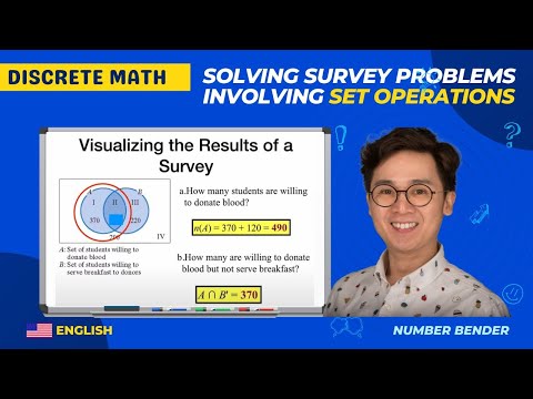 Video lesson: Set Operations and Venn Diagrams Worksheet (English lesson)