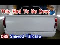 Shaved Tailgate Flip HANDLE RELOCATOR Chevy Silverado OBS Shortbed Truck HOW TO SHAVE DOOR HANDLE