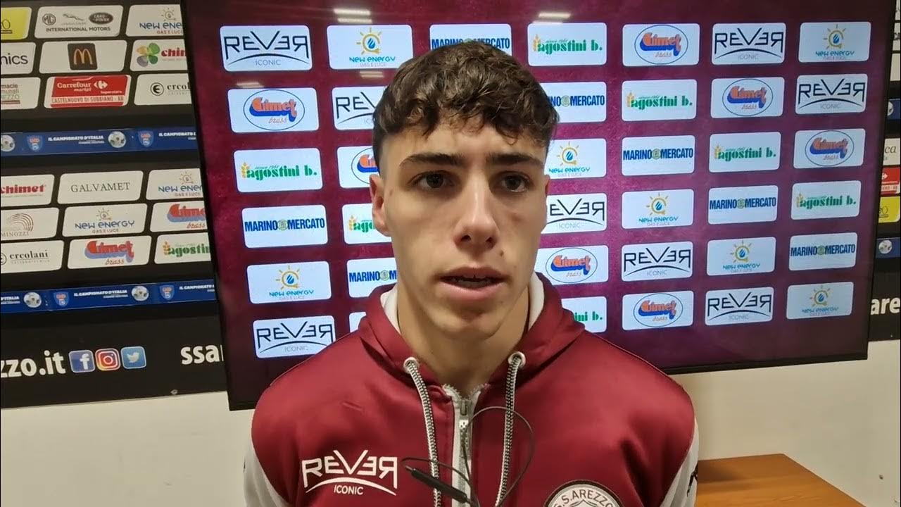 Arezzo-Orvietana 2-0, intervista a Samuele Zona - YouTube