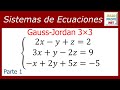 SOLUCIÓN DE UN SISTEMA DE 3×3 POR GAUSS-JORDAN (Parte 1)