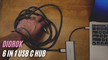 DIOROK 6 in 1 USB C Hub HDMI 4K Ethernet for MacBook, Laptop Review | Best Hub for Macbook 2022