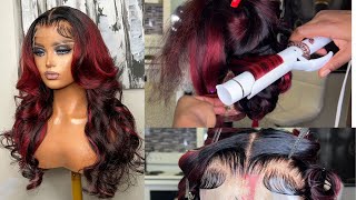 **DETAILED** How to: do Body Wave Curls|| cut layers|| Lay baby hairs and style a unit for instagram