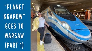 Pendolino express 2.5 hour train from Krakow to Warsaw, Poland | Warszawa Central | June 2022