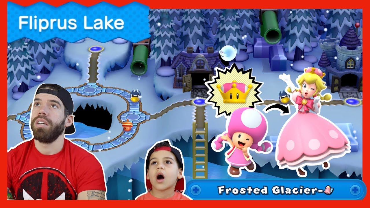 Frosted Glacier secret exit PLUS secret level walkthrough| New Super Mario Bros U Deluxe