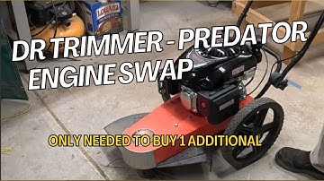 DR 675 Trimmer - Harbor Freight Predator Engine Swap - Engine Brake Bypass & Kill Switch