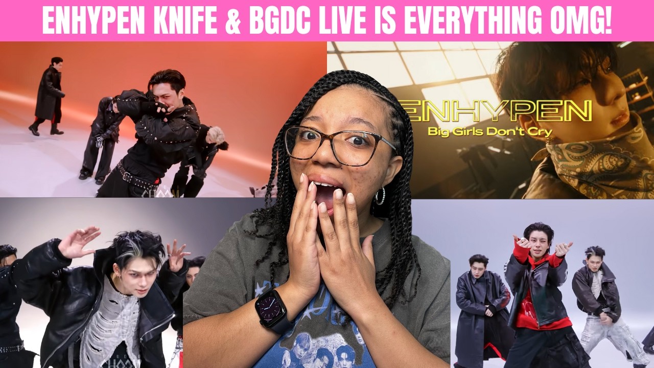 ENHYPEN KNIFE STUDIO CHOOM, BIG GIRLS DON'T CRY LIVE, AND MORE REACTION! THEY COOKED!