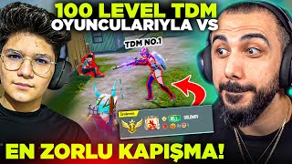 SASUKEYLE 100 LEVEL TDM OYUNCULARINA KARŞI BÜYÜK VS!! (TDM NO.1 KIZ?? EFSANE!!) | PUBG MOBILE