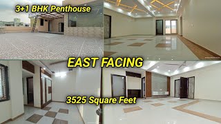 3+1 BHK | Fully Furnished |Pent House For Sale in Hyderabad | 3525 Sft | Attapur | Ready to Move |