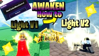 How To AWAKEN/GET LIGHT FRUIT V2 + New Codes in Fruit Battlegrounds Resimi