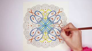 Mandala coloring page | guitar music | 30-Day Mandala Challenge #15 screenshot 4